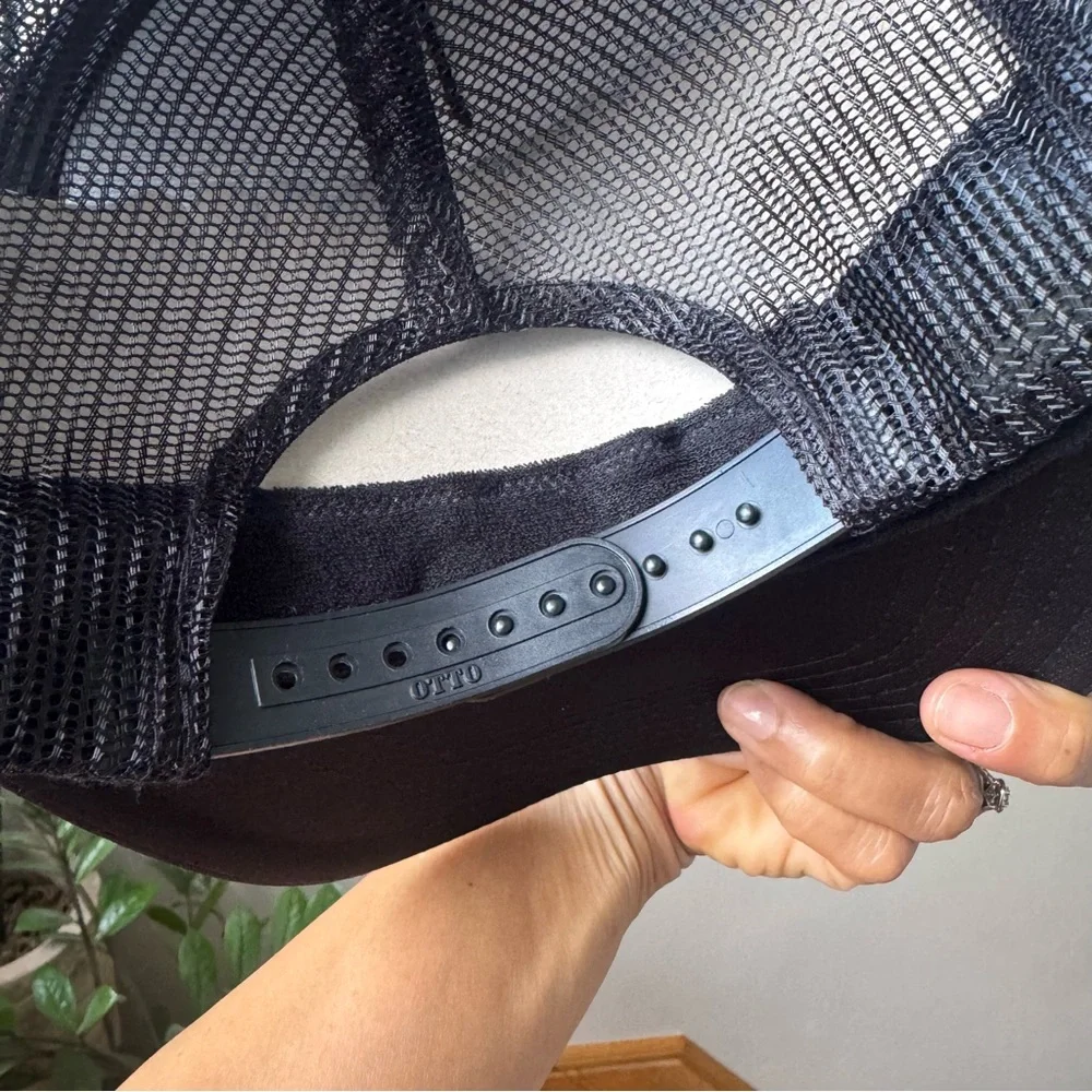 ‘The Boho Bloom’ Handmade Boho Feather Trucker Hat - Picture 4 of 4